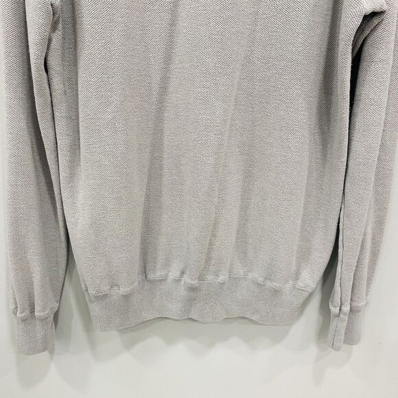 DARTMOOR XL Men’s Gray Silk Cashmere Cotton Knit Crewneck Preppy Sweater Golf - Picture 15 of 16